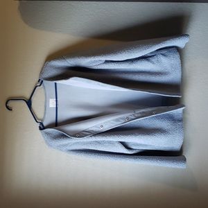 NWT Joie Snap Button Up Light Blue Shacket Sherpa Jacket Size XS